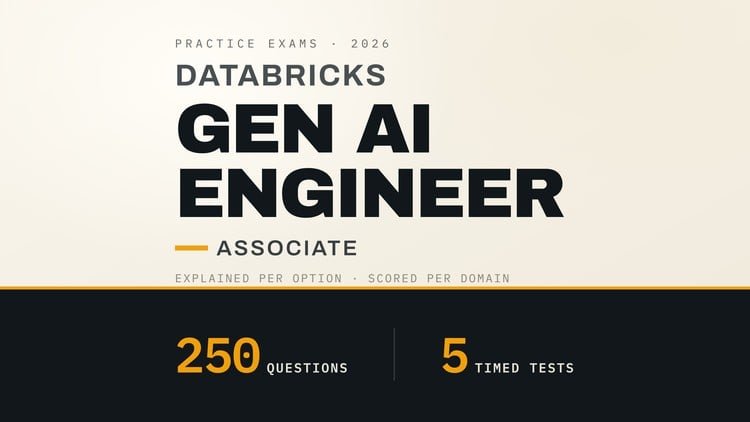 Databricks Generative AI Engineer Associate: 5 Exams