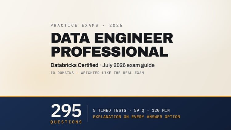 Databricks Data Engineer Professional: 5 Practice Tests