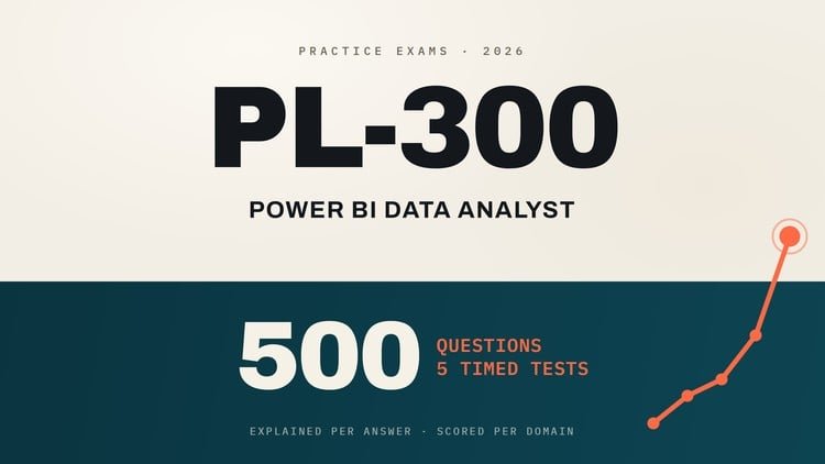 PL-300 Power BI Data Analyst Practice Tests – 500 Questions