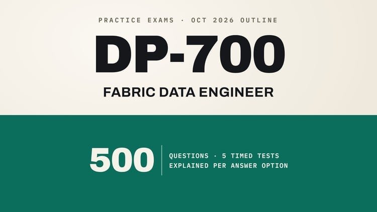 DP-700 Fabric Data Engineer Practice Tests: 500 Questions