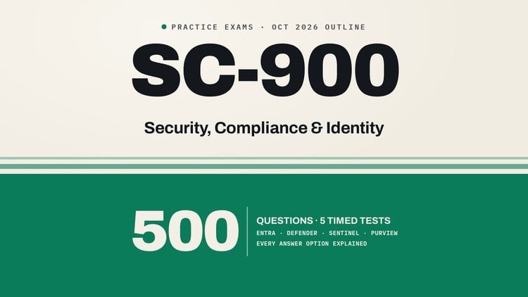 SC-900 Security, Compliance & Identity: 500 Questions